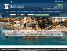 Tablet Screenshot of hotelbalconeuropa.com